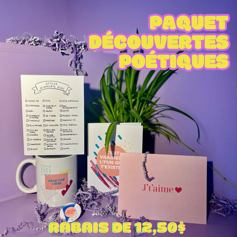 Paquet découvertes poétiques