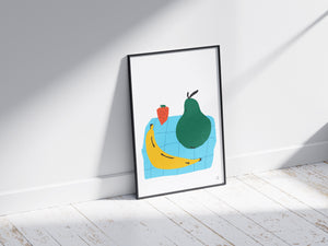 Affiche | Fruits sur nappe