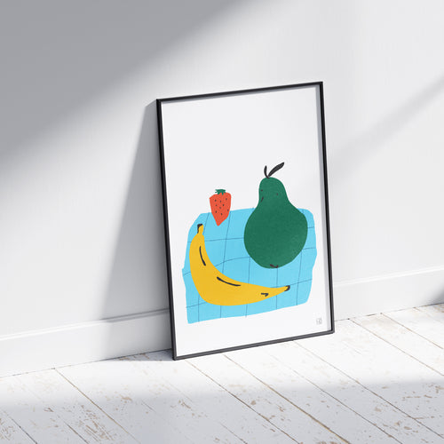 Affiche | Fruits sur nappe