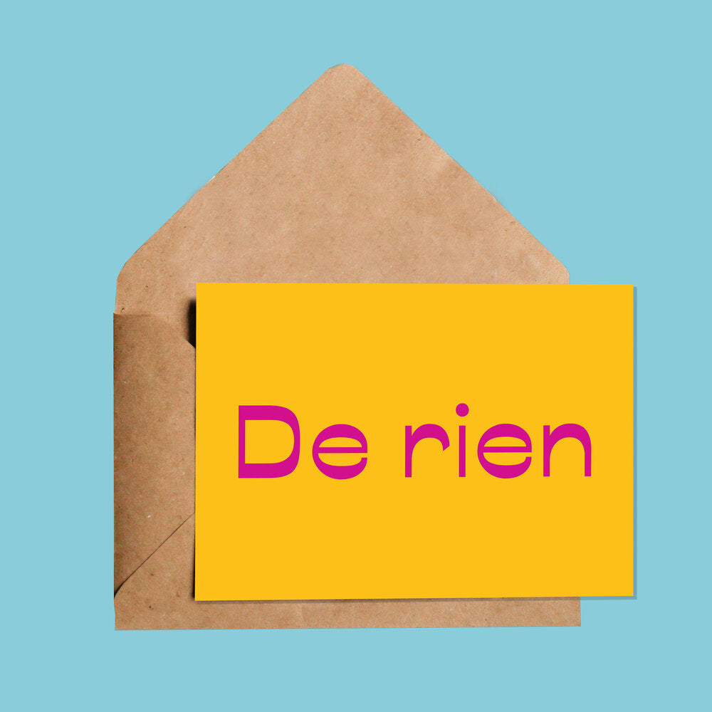 Carte | De rien – Oui Manon