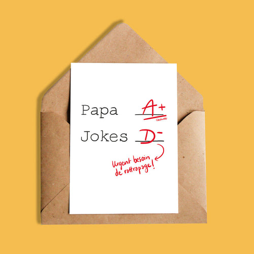 Carte | Papa A+ Jokes D-