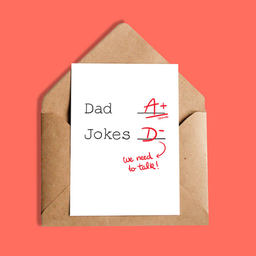 Carte | Dad A+ Jokes D-