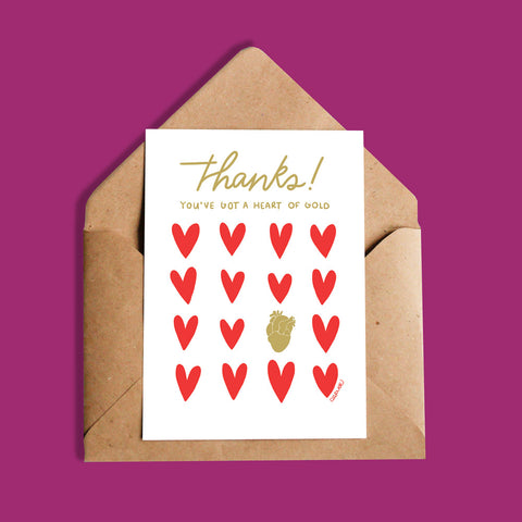 Carte | Thanks! You've got a heart of gold