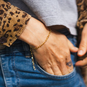 Bijoux | bracelet chaine dorée